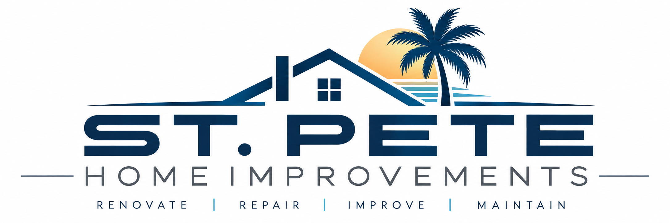St. Pete Home Improvements logo: Renovate, Repair, Improve, Maintain